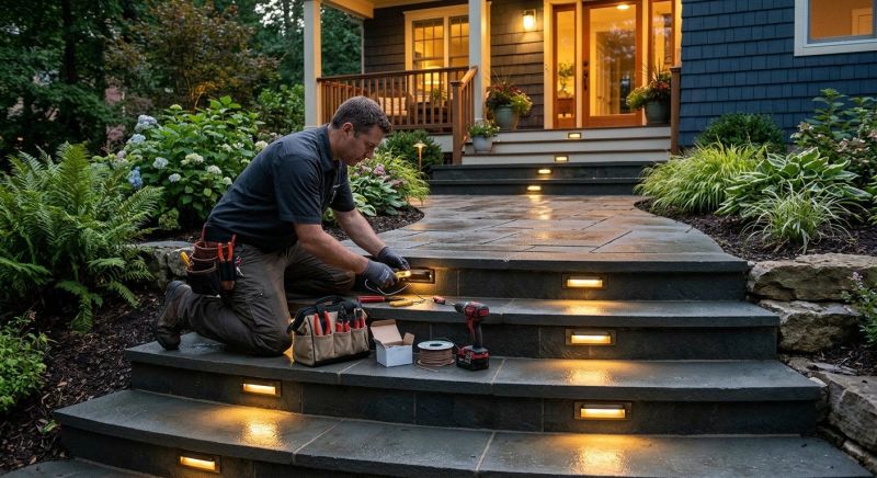 Step Lighting Installation in Orem, UT